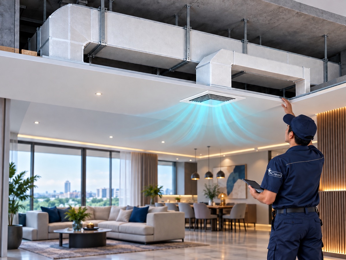 Ducting AC PU Board dan instalasinya oleh AClean